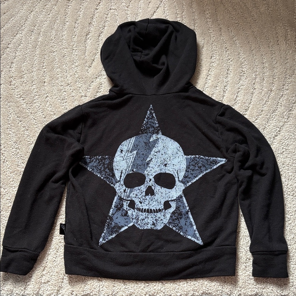 Boys Denny’s Lester’s PixieLane David Bowie Skull Star Hoodie 2/3